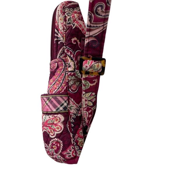 Vera Bradley Backpack Piccadilly Plum Paisley Plaid - Picture 8 of 9